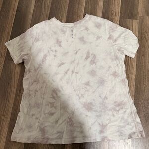 Athleta White Tie Dye Top 1X